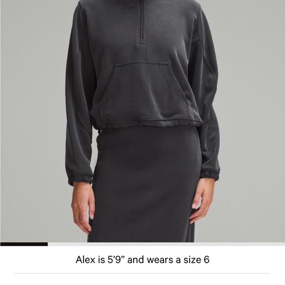 NWT lululemon softstreme 1/2 zip size 6 - Picture 5 of 11